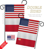 Poland US Friendship - Nationality Flags of the World Vertical Impressions Decorative Flags HG140486 Made In USA