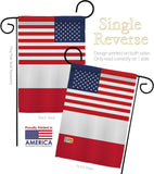 Poland US Friendship - Nationality Flags of the World Vertical Impressions Decorative Flags HG140486 Made In USA