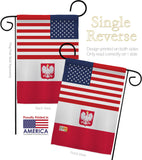 Poland w/Eagle US Friendship - Nationality Flags of the World Vertical Impressions Decorative Flags HG140487 Made In USA