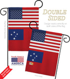 Samoa US Friendship - Nationality Flags of the World Vertical Impressions Decorative Flags HG140499 Made In USA