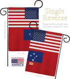 Samoa US Friendship - Nationality Flags of the World Vertical Impressions Decorative Flags HG140499 Made In USA