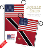 Trindad & Tobago US Friendship - Nationality Flags of the World Vertical Impressions Decorative Flags HG140669 Made In USA