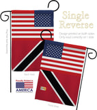 Trindad & Tobago US Friendship - Nationality Flags of the World Vertical Impressions Decorative Flags HG140669 Made In USA