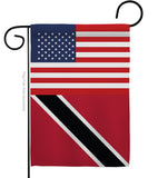 Trindad & Tobago US Friendship - Nationality Flags of the World Vertical Impressions Decorative Flags HG140669 Made In USA