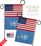 United Nations US Friendship - Nationality Flags of the World Vertical Impressions Decorative Flags HG140679 Made In USA