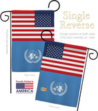 United Nations US Friendship - Nationality Flags of the World Vertical Impressions Decorative Flags HG140679 Made In USA