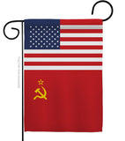 USSR US Friendship - Nationality Flags of the World Vertical Impressions Decorative Flags HG140681 Made In USA