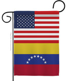 Venezuela US Friendship - Nationality Flags of the World Vertical Impressions Decorative Flags HG140686 Made In USA