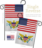 Virgin Islands US Friendship - Nationality Flags of the World Vertical Impressions Decorative Flags HG140690 Made In USA