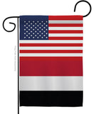 Yemen US Friendship - Nationality Flags of the World Vertical Impressions Decorative Flags HG140692 Made In USA