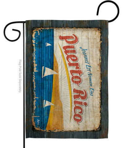 Puerto Rico - Nationality Flags of the World Vertical Impressions Decorative Flags HG140953 Made In USA