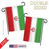 Iran - Nationality Flags of the World Vertical Impressions Decorative Flags HG140110 Printed In USA