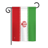 Iran - Nationality Flags of the World Vertical Impressions Decorative Flags HG140110 Printed In USA