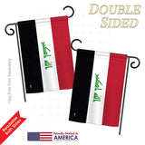 Iraq - Nationality Flags of the World Vertical Impressions Decorative Flags HG140111 Printed In USA