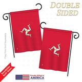 Isle of Man - Nationality Flags of the World Vertical Impressions Decorative Flags HG140115 Printed In USA