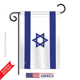 Israel - Nationality Flags of the World Vertical Impressions Decorative Flags HG140116 Printed In USA