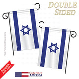 Israel - Nationality Flags of the World Vertical Impressions Decorative Flags HG140116 Printed In USA