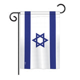 Israel - Nationality Flags of the World Vertical Impressions Decorative Flags HG140116 Printed In USA