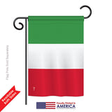 Italy - Nationality Flags of the World Vertical Impressions Decorative Flags HG140117 Printed In USA