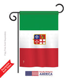 Italian Ensign - Nationality Flags of the World Vertical Impressions Decorative Flags HG140118 Printed In USA