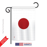 Japan - Nationality Flags of the World Vertical Impressions Decorative Flags HG140121 Printed In USA