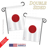 Japan - Nationality Flags of the World Vertical Impressions Decorative Flags HG140121 Printed In USA