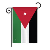 Jordan - Nationality Flags of the World Vertical Impressions Decorative Flags HG140123 Printed In USA