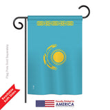 Kazakhstan - Nationality Flags of the World Vertical Impressions Decorative Flags HG140125 Printed In USA