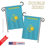 Kazakhstan - Nationality Flags of the World Vertical Impressions Decorative Flags HG140125 Printed In USA