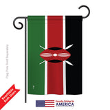 Kenya - Nationality Flags of the World Vertical Impressions Decorative Flags HG140126 Printed In USA