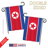 Korea North - Nationality Flags of the World Vertical Impressions Decorative Flags HG140128 Printed In USA