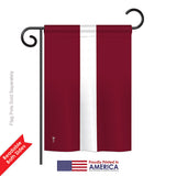 Latvia - Nationality Flags of the World Vertical Impressions Decorative Flags HG140133 Printed In USA