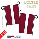Latvia - Nationality Flags of the World Vertical Impressions Decorative Flags HG140133 Printed In USA