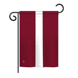 Latvia - Nationality Flags of the World Vertical Impressions Decorative Flags HG140133 Printed In USA