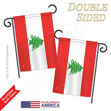 Lebanon - Nationality Flags of the World Vertical Impressions Decorative Flags HG140134 Printed In USA