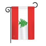 Lebanon - Nationality Flags of the World Vertical Impressions Decorative Flags HG140134 Printed In USA