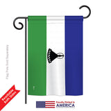 Lesotho - Nationality Flags of the World Vertical Impressions Decorative Flags HG140135 Printed In USA