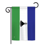 Lesotho - Nationality Flags of the World Vertical Impressions Decorative Flags HG140135 Printed In USA