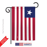 Liberia - Nationality Flags of the World Vertical Impressions Decorative Flags HG140136 Printed In USA