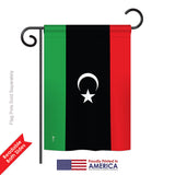 Libya - Nationality Flags of the World Vertical Impressions Decorative Flags HG140137 Printed In USA