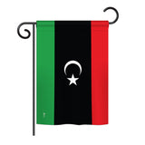 Libya - Nationality Flags of the World Vertical Impressions Decorative Flags HG140137 Printed In USA