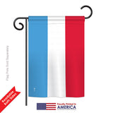 Luxembourg - Nationality Flags of the World Vertical Impressions Decorative Flags HG140140 Printed In USA