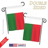 Madagascar - Nationality Flags of the World Vertical Impressions Decorative Flags HG140143 Printed In USA