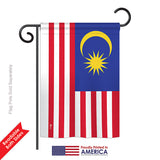 Malaysia - Nationality Flags of the World Vertical Impressions Decorative Flags HG140146 Printed In USA