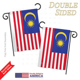 Malaysia - Nationality Flags of the World Vertical Impressions Decorative Flags HG140146 Printed In USA
