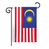 Malaysia - Nationality Flags of the World Vertical Impressions Decorative Flags HG140146 Printed In USA