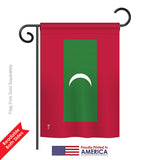 Maldives - Nationality Flags of the World Vertical Impressions Decorative Flags HG140147 Printed In USA