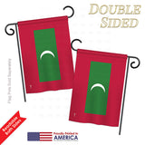 Maldives - Nationality Flags of the World Vertical Impressions Decorative Flags HG140147 Printed In USA