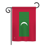 Maldives - Nationality Flags of the World Vertical Impressions Decorative Flags HG140147 Printed In USA