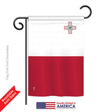 Malta - Nationality Flags of the World Vertical Impressions Decorative Flags HG140149 Printed In USA